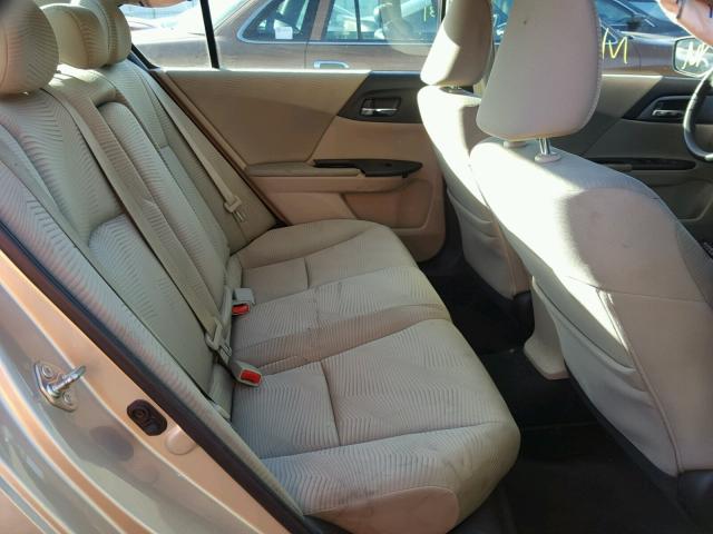 1HGCR2F38FA223925 - 2015 HONDA ACCORD LX TAN photo 6