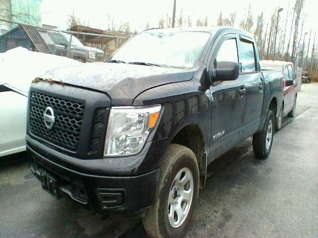 1N6AA1EJ5HN507142 - 2017 NISSAN TITAN S BLACK photo 2