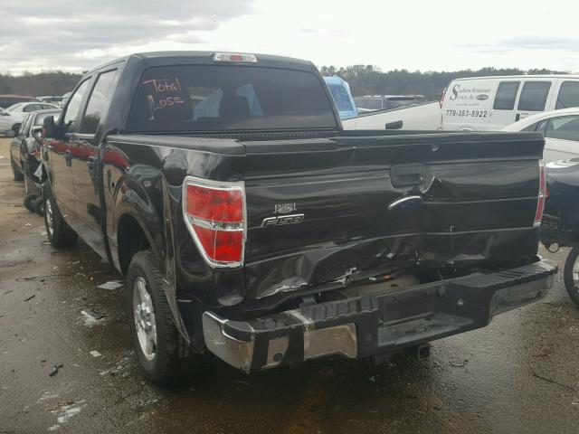 1FTEW1C80AFD70990 - 2010 FORD F150 SUPER BLACK photo 3