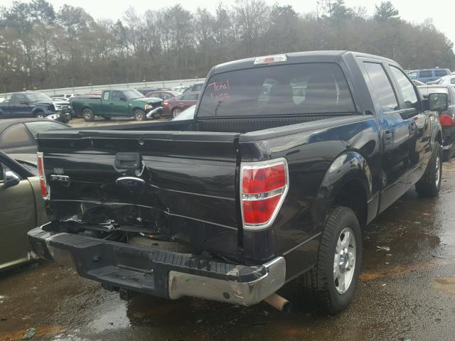 1FTEW1C80AFD70990 - 2010 FORD F150 SUPER BLACK photo 4