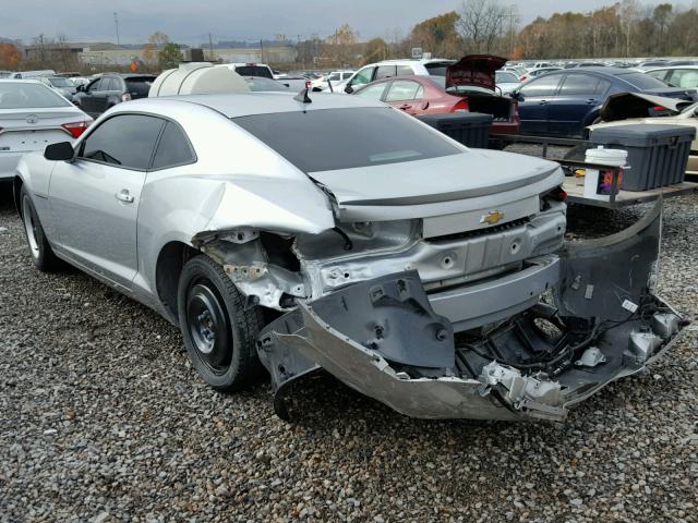 2G1FA1E36D9137514 - 2013 CHEVROLET CAMARO LS SILVER photo 3