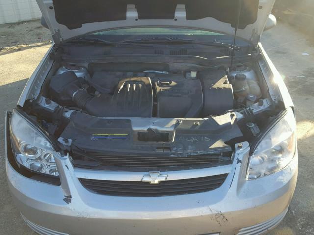 1G1AK15F067655902 - 2006 CHEVROLET COBALT LS SILVER photo 7