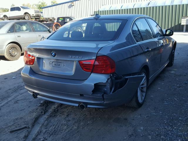 WBAPN7C51BA949938 - 2011 BMW 335 D GRAY photo 4