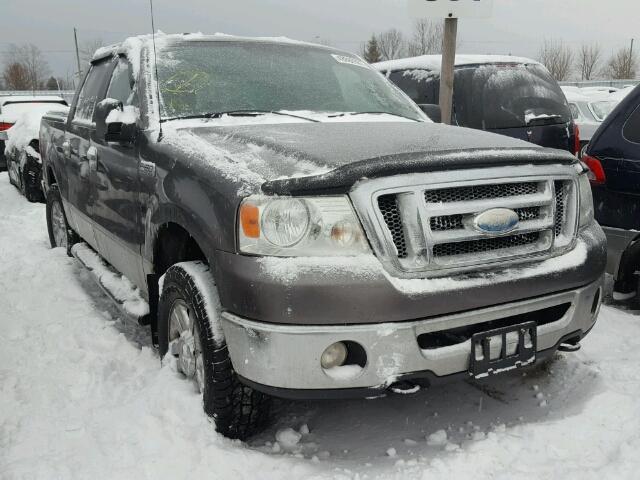 1FTRW14W78FB68804 - 2008 FORD F150 SUPER GRAY photo 1