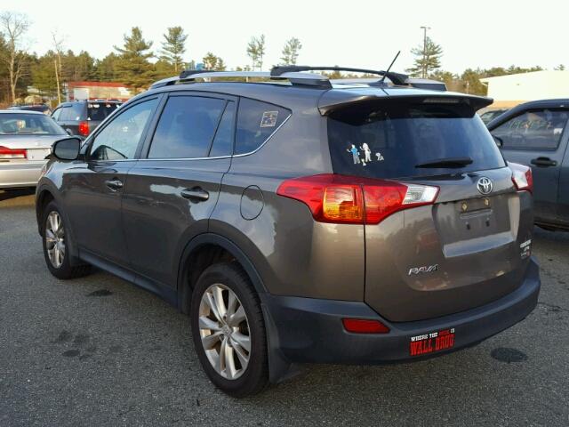 JTMDFREV9ED074865 - 2014 TOYOTA RAV4 LIMIT GRAY photo 3