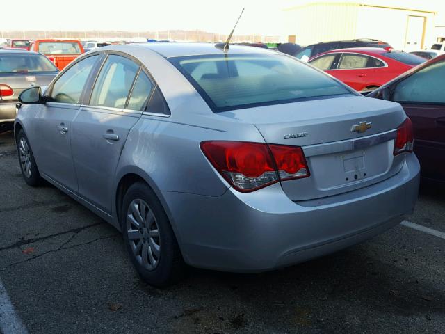 1G1PD5SH8B7222615 - 2011 CHEVROLET CRUZE LS SILVER photo 3