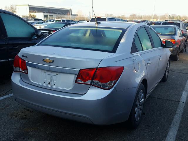 1G1PD5SH8B7222615 - 2011 CHEVROLET CRUZE LS SILVER photo 4