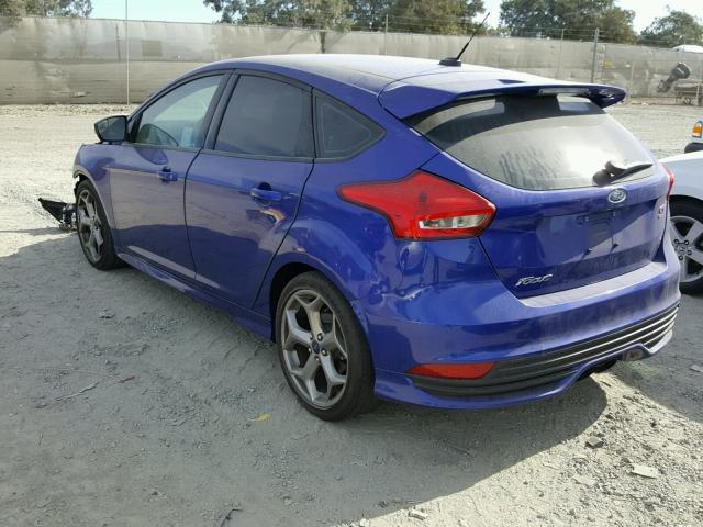 1FADP3L91FL380293 - 2015 FORD FOCUS ST BLUE photo 3