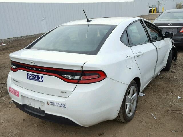 1C3CDFBB0FD277045 - 2015 DODGE DART SXT WHITE photo 4