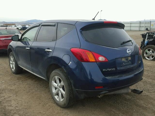 JN8AZ1MW8AW107511 - 2010 NISSAN MURANO S BLUE photo 3