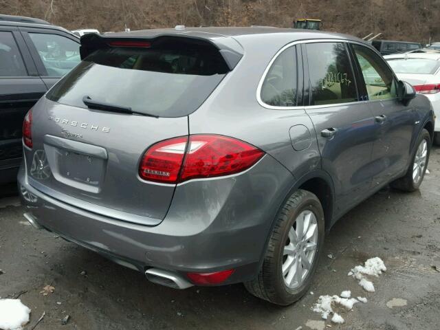 WP1AF2A27ELA34262 - 2014 PORSCHE CAYENNE GRAY photo 4