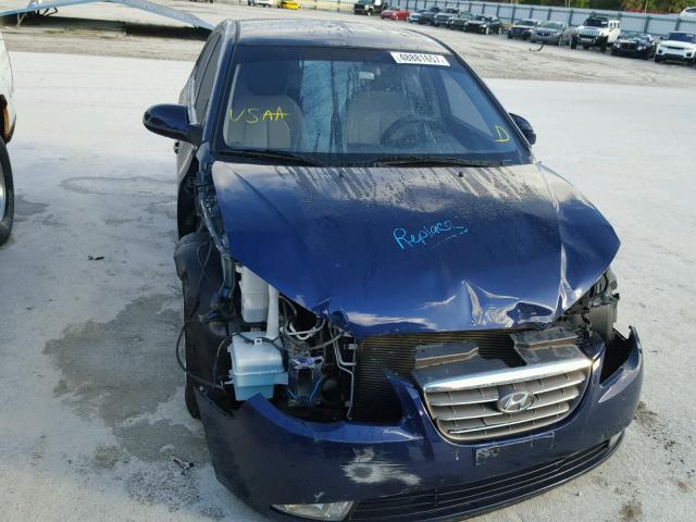 KMHDU46DX8U464842 - 2008 HYUNDAI ELANTRA GL BLUE photo 9