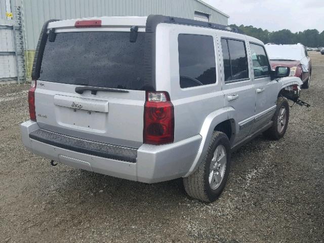 1J8HG48K26C337393 - 2006 JEEP COMMANDER SILVER photo 4