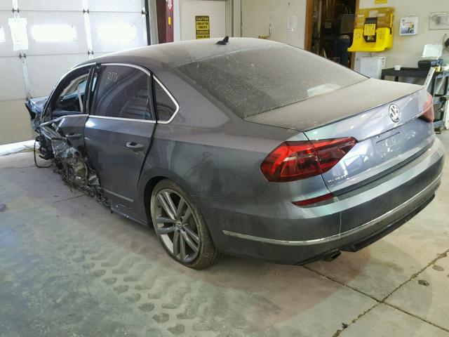 1VWDT7A38HC028887 - 2017 VOLKSWAGEN PASSAT R-L GRAY photo 3