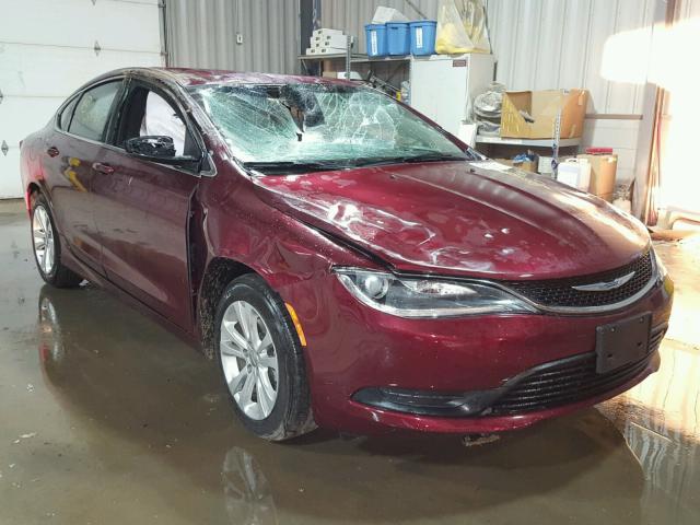 1C3CCCFB8HN511361 - 2017 CHRYSLER 200 LX BURGUNDY photo 1