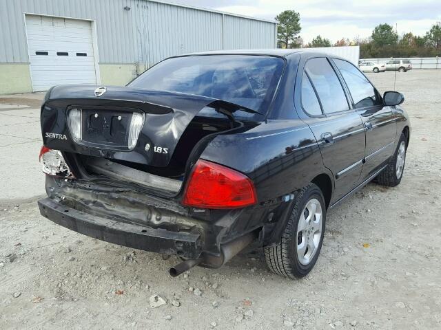 3N1CB51D56L590250 - 2006 NISSAN SENTRA 1.8 BLACK photo 4