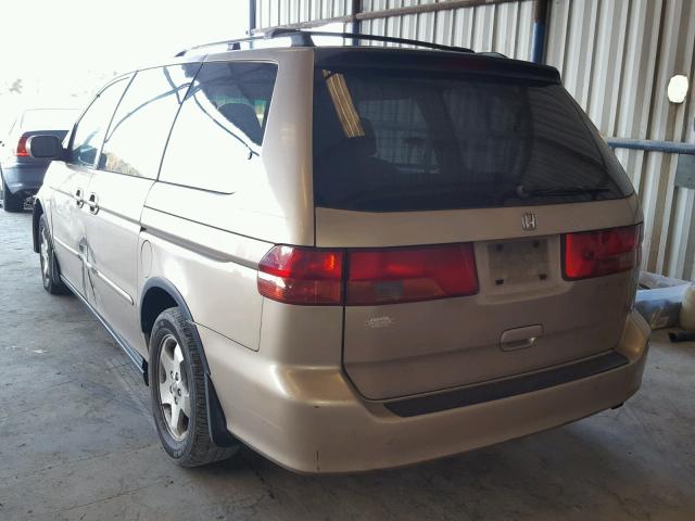 2HKRL18691H590796 - 2001 HONDA ODYSSEY EX GOLD photo 3