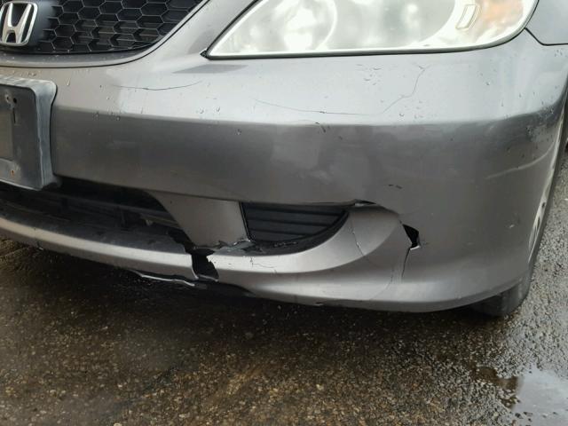1HGEM229X5L016604 - 2005 HONDA CIVIC EX 灰色 照片 9