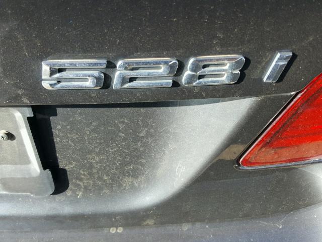 WBAXH5C53CDW07869 - 2012 BMW 528 XI BLACK photo 10