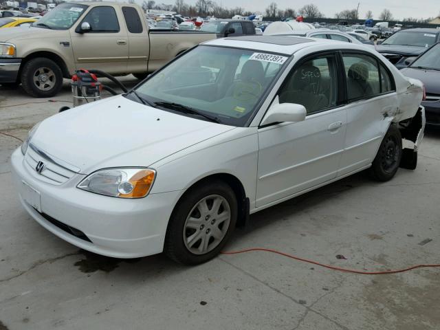 1HGES26843L007644 - 2003 HONDA CIVIC EX WHITE photo 2