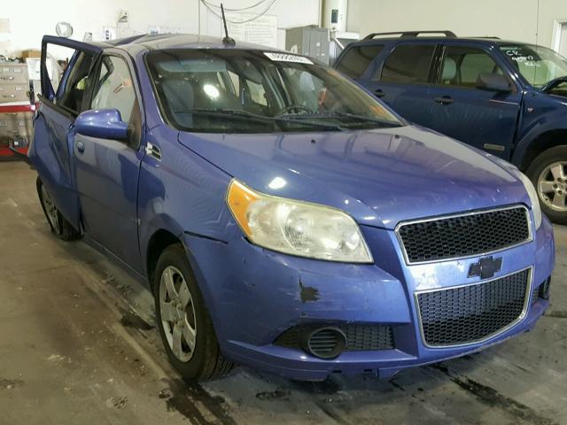 KL1TD66E89B326984 - 2009 CHEVROLET AVEO LS BLUE photo 1