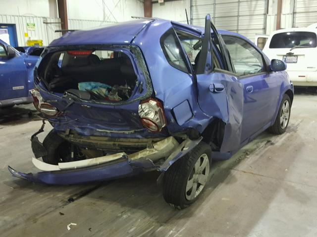 KL1TD66E89B326984 - 2009 CHEVROLET AVEO LS BLUE photo 4