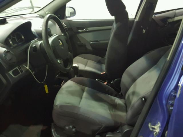 KL1TD66E89B326984 - 2009 CHEVROLET AVEO LS BLUE photo 5