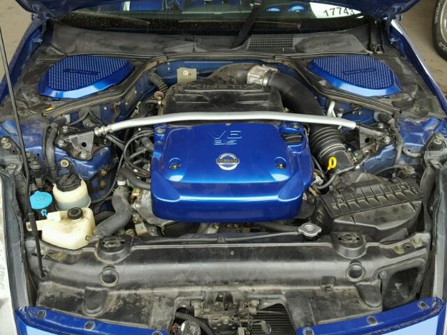 JN1AZ34E13T010091 - 2003 NISSAN 350Z COUPE BLUE photo 7