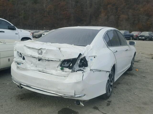 1HGCR3F86HA001632 - 2017 HONDA ACCORD EXL WHITE photo 4