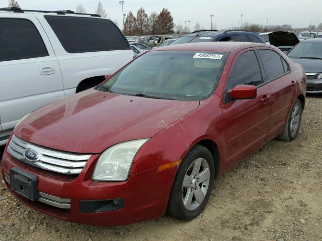 3FAHP07Z98R226168 - 2008 FORD FUSION SE BURGUNDY photo 2