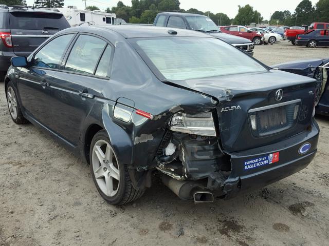 19UUA66285A017755 - 2005 ACURA TL GREEN photo 3