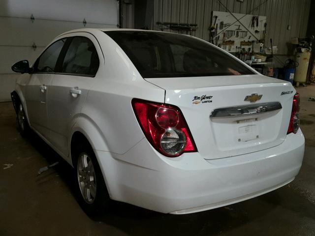 1G1JC5SH5D4197993 - 2013 CHEVROLET SONIC LT WHITE photo 3