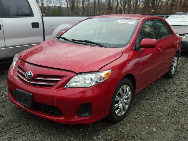 JTDBU4EE8DJ120606 - 2013 TOYOTA COROLLA BA RED photo 2