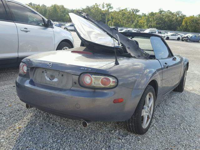 JM1NC25F380139301 - 2008 MAZDA MX-5 MIATA GRAY photo 4