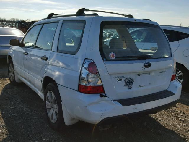 JF1SG63668H725189 - 2008 SUBARU FORESTER 2 WHITE photo 3