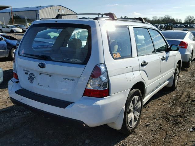 JF1SG63668H725189 - 2008 SUBARU FORESTER 2 WHITE photo 4