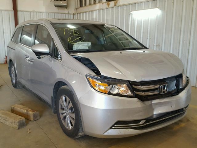 5FNRL5H60EB011450 - 2014 HONDA ODYSSEY EX SILVER photo 1