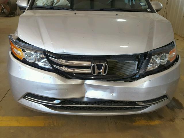 5FNRL5H60EB011450 - 2014 HONDA ODYSSEY EX SILVER photo 9