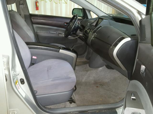 JTDKB20U653059870 - 2005 TOYOTA PRIUS SILVER photo 5