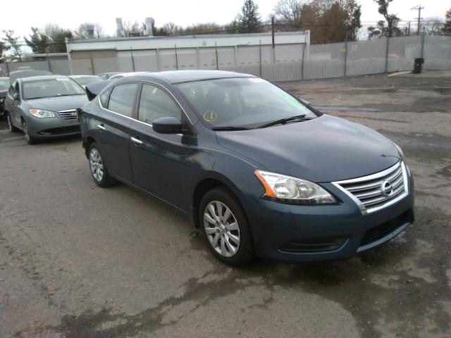 1N4AB7AP2DN901761 - 2013 NISSAN SENTRA S BLUE photo 1