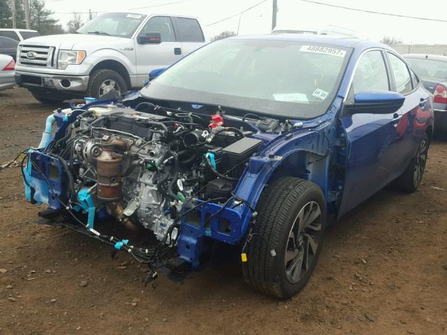 2HGFC2F75HH575558 - 2017 HONDA CIVIC EX BLUE photo 2