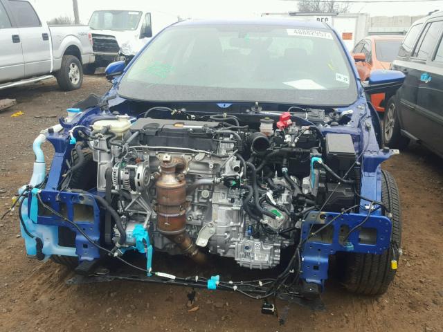 2HGFC2F75HH575558 - 2017 HONDA CIVIC EX BLUE photo 9