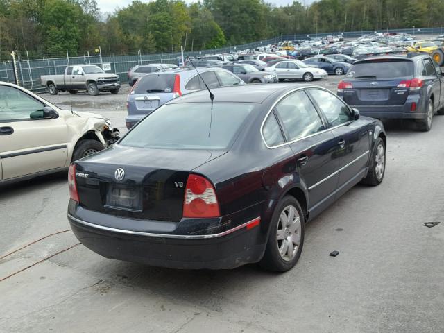 WVWRH63B92P448618 - 2002 VOLKSWAGEN PASSAT GLX BLACK photo 4
