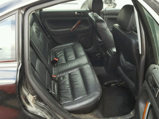 WVWRH63B92P448618 - 2002 VOLKSWAGEN PASSAT GLX BLACK photo 6