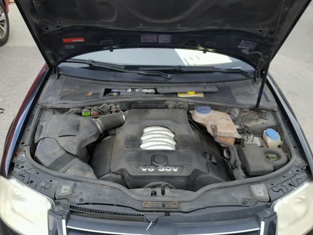 WVWRH63B92P448618 - 2002 VOLKSWAGEN PASSAT GLX BLACK photo 7