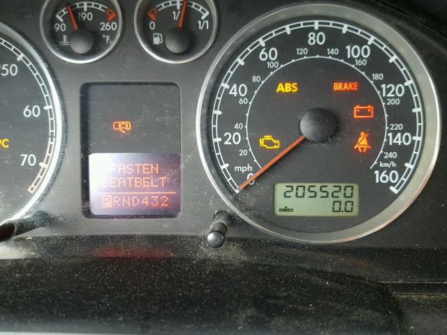 WVWRH63B92P448618 - 2002 VOLKSWAGEN PASSAT GLX BLACK photo 8