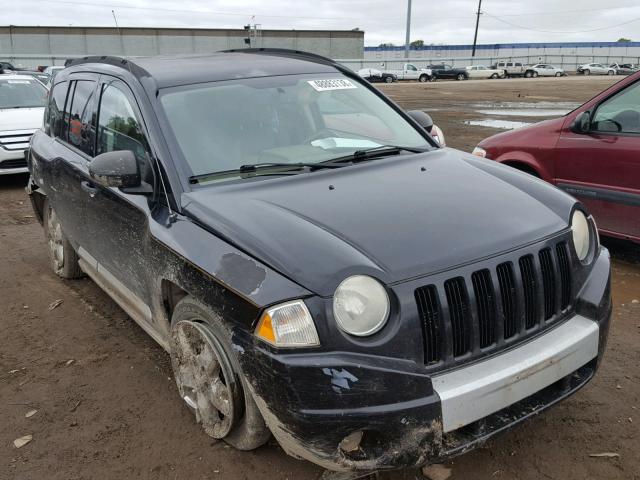 1J8FT57W27D121133 - 2007 JEEP COMPASS LI BLACK photo 1