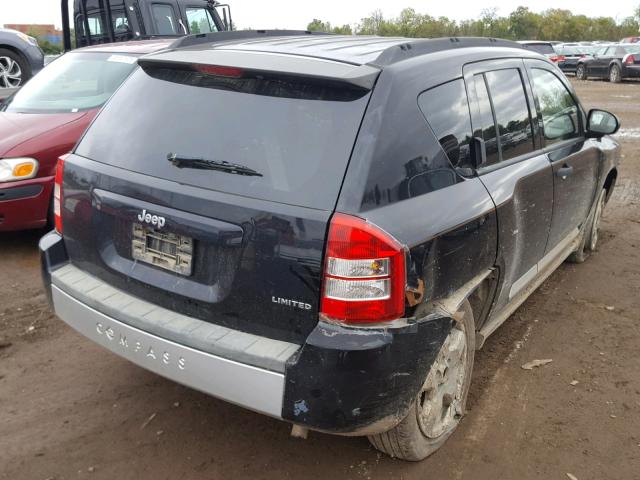 1J8FT57W27D121133 - 2007 JEEP COMPASS LI BLACK photo 4