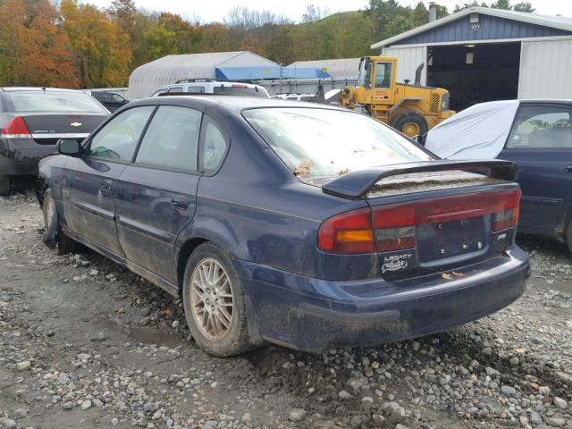 4S3BE625447211009 - 2004 SUBARU LEGACY L S BLUE photo 3