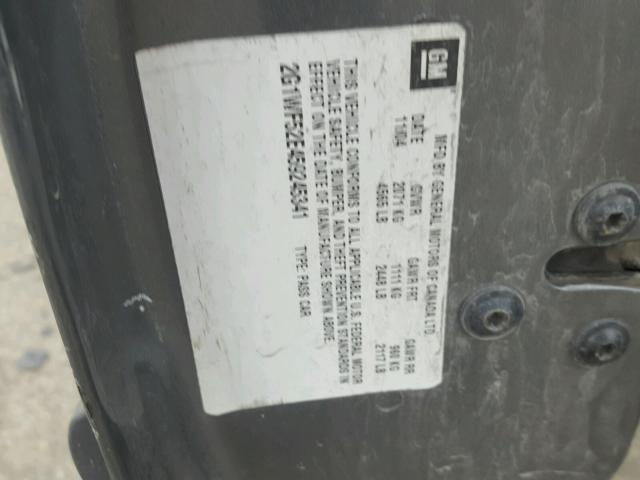 2G1WF52E459245341 - 2005 CHEVROLET IMPALA 灰色 照片 10